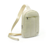 Sling Puffed Crossbody Bag  - Cream