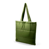 Quilted Puffer Tote - Olive