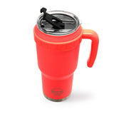 Traveler - Flip Straw & Easy Sip Lid - Neon Orange