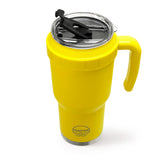 Traveler - Flip Straw & Easy Sip Lid - Neon Yellow
