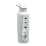 Borosilicate Glass Bottle - White