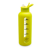 Borosilicate Glass Bottle - Neon Yellow