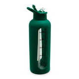 Borosilicate Glass Bottle - Kelly Green