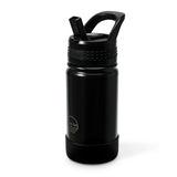 Kids Classic Stainless Steel with Flip Straw Lid & Boot - Black