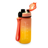 Kids Small Time Marker Motivational Bottle - Coral/Yellow