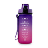 Kids Small Time Marker Motivational Bottle - Fuchsia/Purple