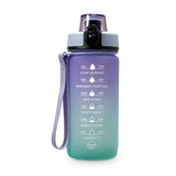 Kids Small Time Marker Motivational Bottle - Lila/Aqua