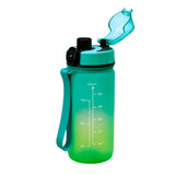 Kids Small Time Marker Motivational Bottle - Teal/Green