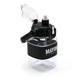 Tritan Silicone Band Bottle - Clear/Black/White