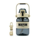 Tritan Silicone Band Bottle - Black/Ivory/Black