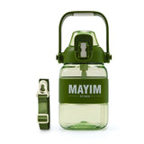 Tritan Silicone Band Bottle - Olive/Green/White