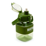 Tritan Silicone Band Bottle - Olive/Green/White
