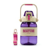 Tritan Silicone Band Bottle - Pink/Purple/White