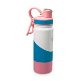 Tri-Color Flow - White/ Blue/Light Pink