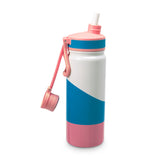 Tri-Color Flow - White/ Blue/Light Pink