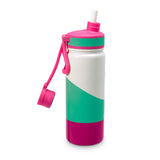 Tri-Color Flow - White/ Light Mint /Pink