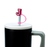 6PC Straw Topper - Alphabet