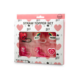 6PC Straw Topper - BFF