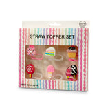 6PC Straw Topper - Sweets