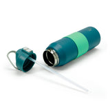 Free-Sip Powder Coated Bottle - Teal Turquoise Mix