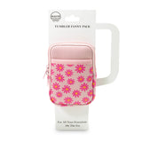 Tumbler Bottle Pouch- Daisy/ Blush