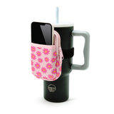 Tumbler Bottle Pouch- Daisy/ Blush