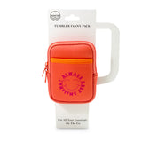 Tumbler Bottle Pouch- Always Smile/ Peach