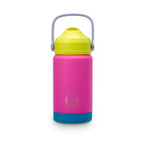 Kids Mini Active Stainless Steel with Straw  - Hot Pink