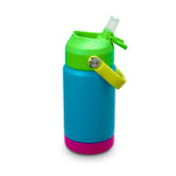 Kids Mini Active Stainless Steel with Straw  - Cyan