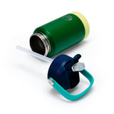 Kids Mini Active Stainless Steel with Straw  - Green