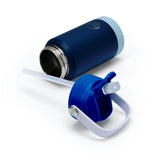 Kids Mini Active Stainless Steel with Straw  - Navy