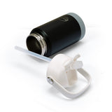 Kids Mini Active Stainless Steel with Straw  - Black
