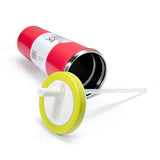 Color Block Flip Straw Tumbler - Coral