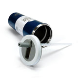 Color Block Flip Straw Tumbler - Navy