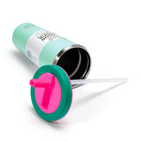 Color Block Flip Straw Tumbler - Mint