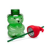 Trendy Bear Bottle with Xmas Hat - Green/Red