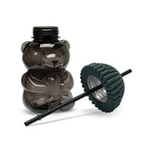 Trendy Bear Bottle with Beanie Hat - Black