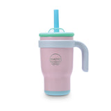Kids Sip Buddy Stainless Steel with Straw -  Light Pink