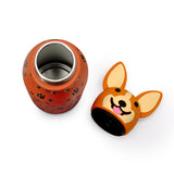 Kids Silicone Animal Head Bottle - Single Wall  - Tan/Dog