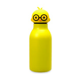 Kids Silicone Animal Head Bottle - Double Wall  - Yellow/Chick