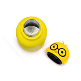 Kids Silicone Animal Head Bottle - Double Wall  - Yellow/Chick